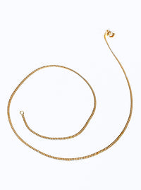 Recycled gold-plated sterling silver chain necklace CLASSY