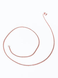 Recycled gold-plated sterling silver chain necklace CLASSY