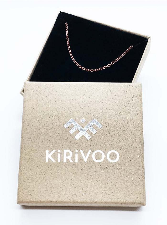 Recycled gold-plated sterling silver chain necklace CLASSY