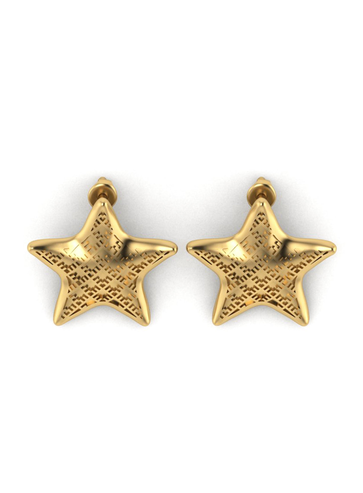 Recycled gold-plated sterling silver earrings MERIBEL