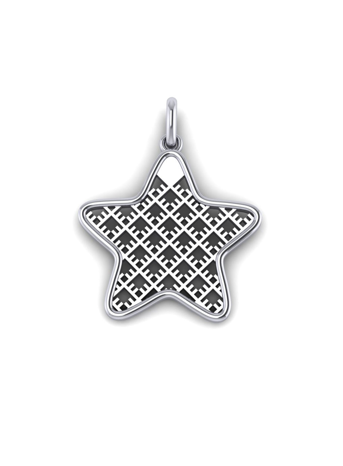 Recycled sterling silver pendant STAR ⏐ *Personalise