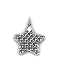 Recycled sterling silver pendant STAR ⏐ *Personalise