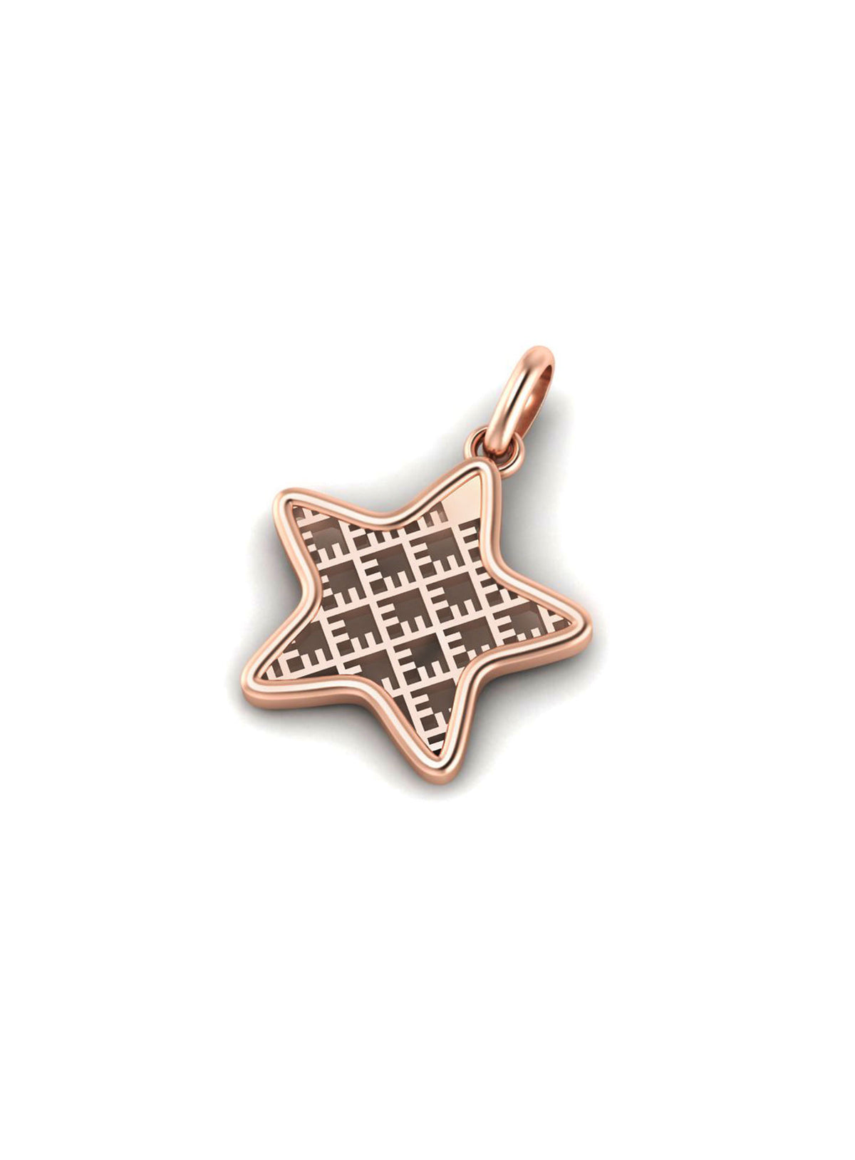 Recycled gold-plated sterling silver pendant MINISTAR ⏐ *Personalise