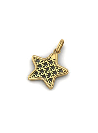 Recycled gold-plated sterling silver pendant MINISTAR ⏐ *Personalise