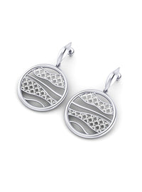 Recycled sterling silver earrings SEALOOP