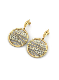 Recycled sterling silver earrings SEALOOP