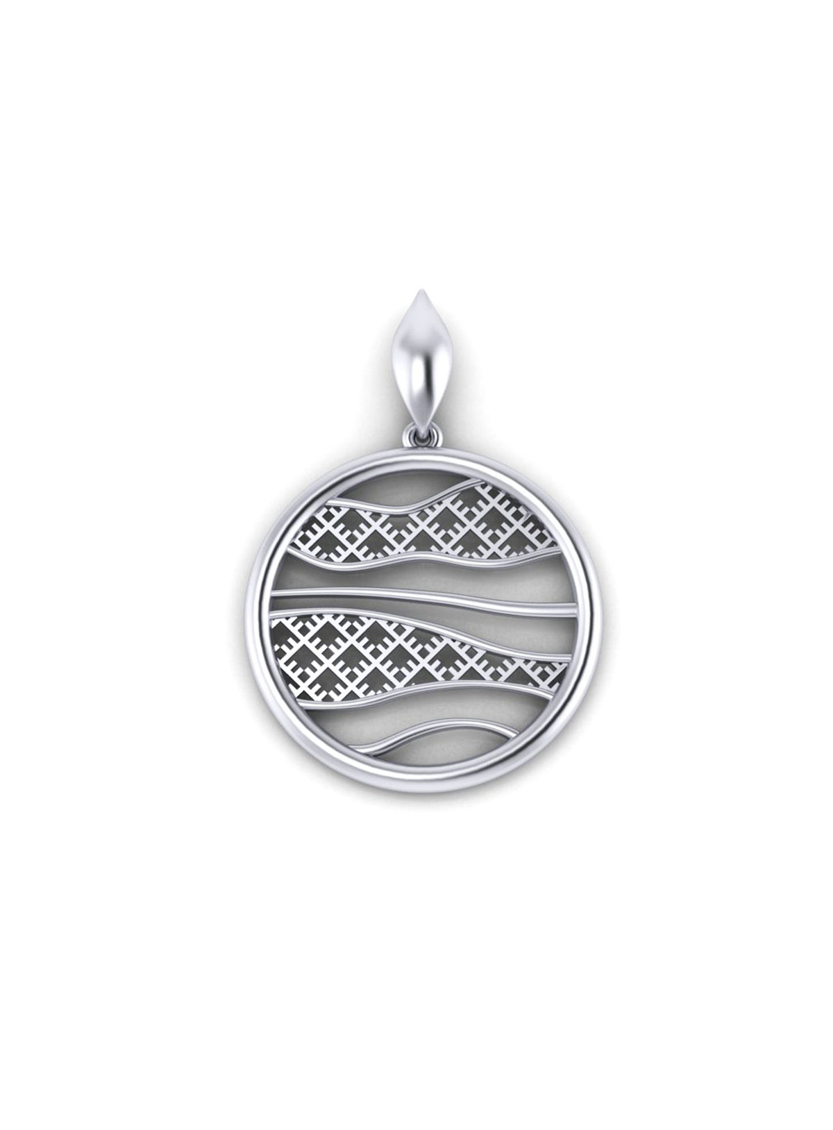 Recycled gold-plated sterling silver pendant SEALOOP ⏐ *Personalise