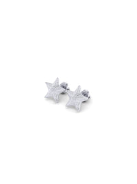 Recycled gold-plated sterling silver stud earrings SEA STAR