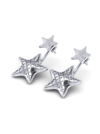 Customisable recycled gold-plated sterling silver earrings SEA WONDERS