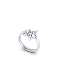 Recycled gold-plated sterling silver ring SEA WONDERS