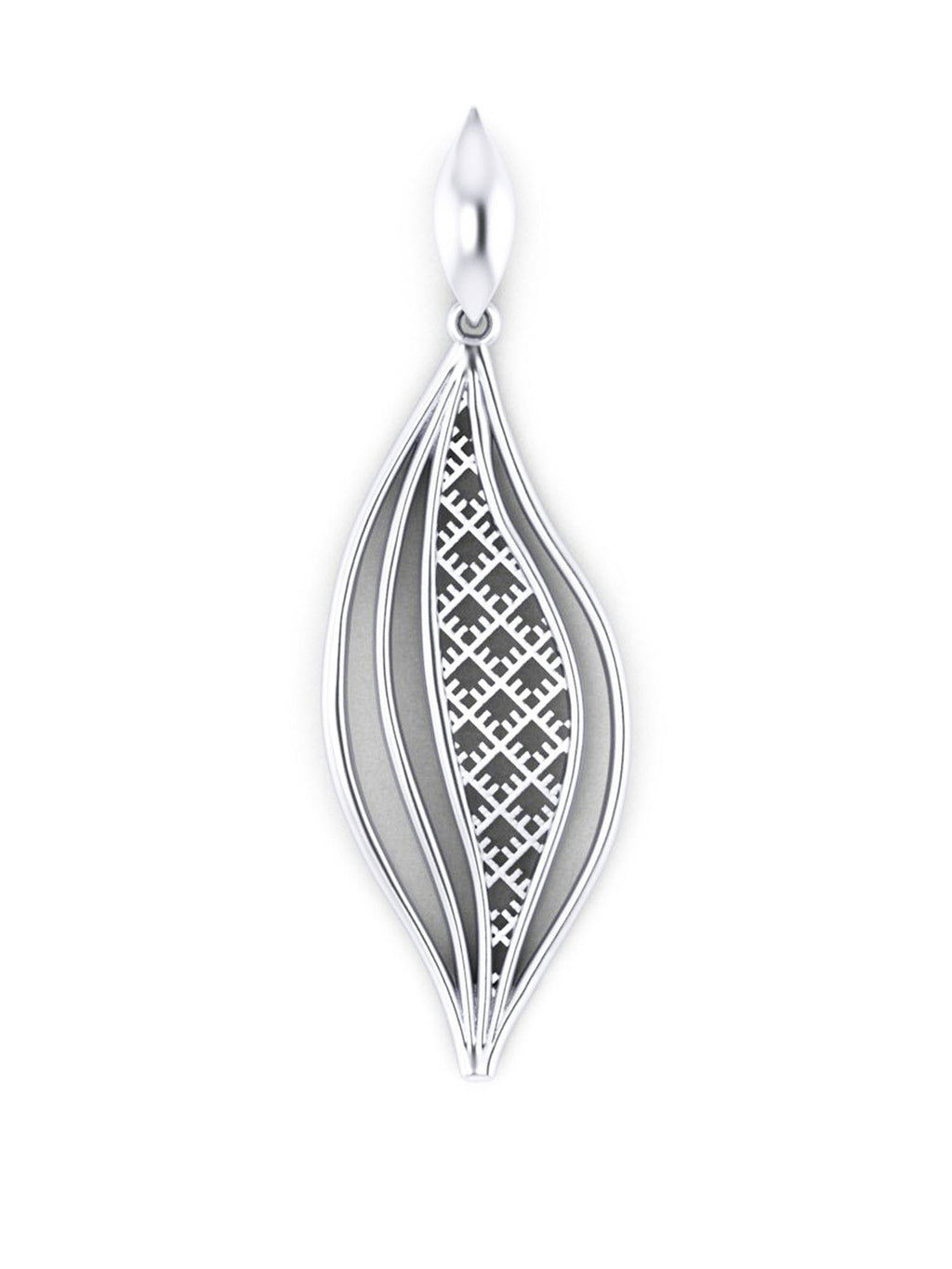 Eco silver & gold plated pendant WAVY *P
