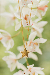 Recycled gold-plated sterling silver pendant MERIBEL