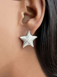 Recycled gold-plated sterling silver earrings MERIBEL