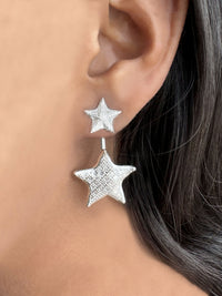 Customisable recycled gold-plated sterling silver earrings SEA WONDERS