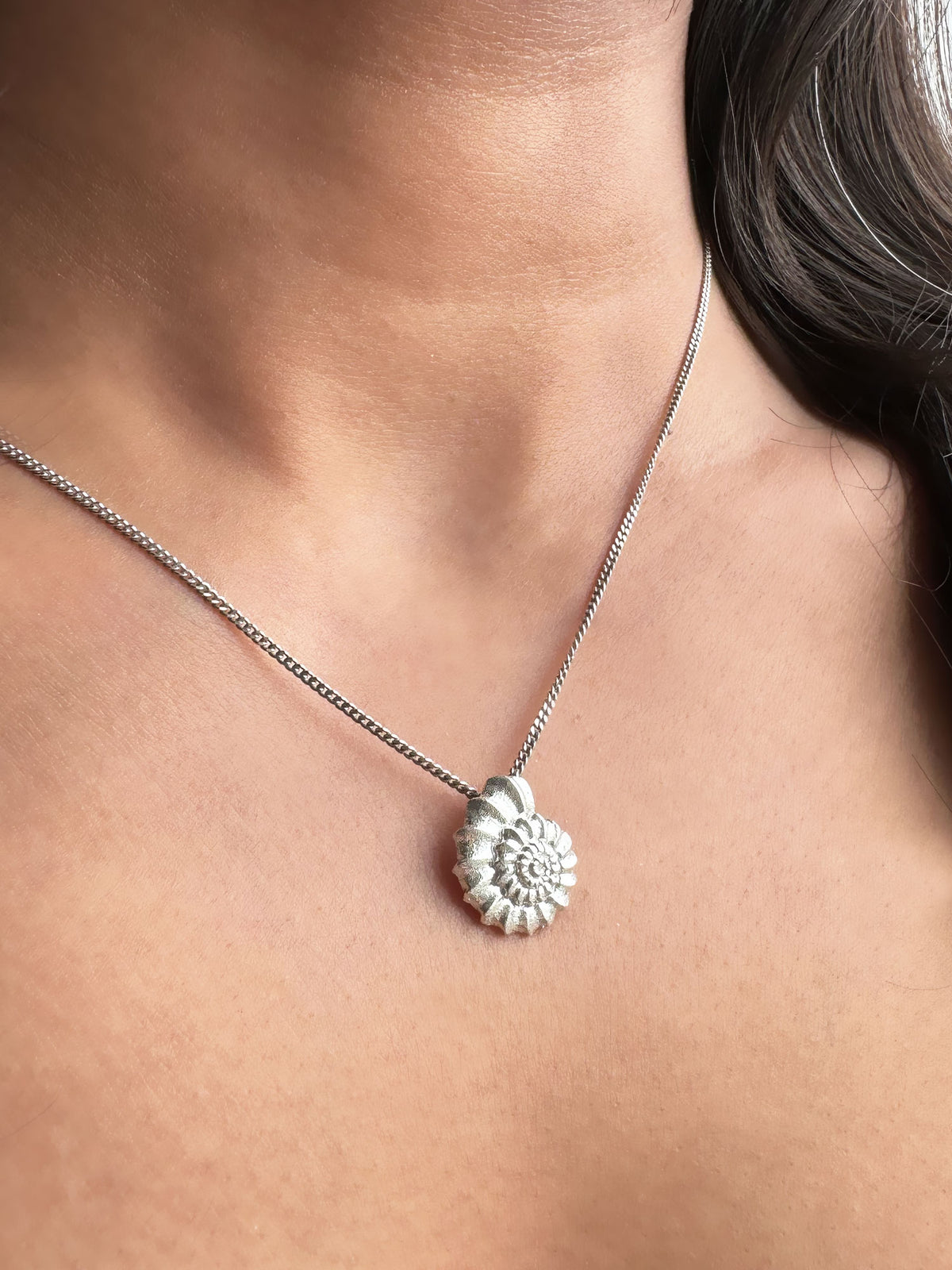 Recycled gold-plated sterling silver chain necklace CLASSY