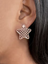 Eco silver & gold plated earrings STAR *P