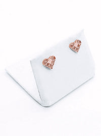 Recycled gold-plated sterling silver earrings HEART