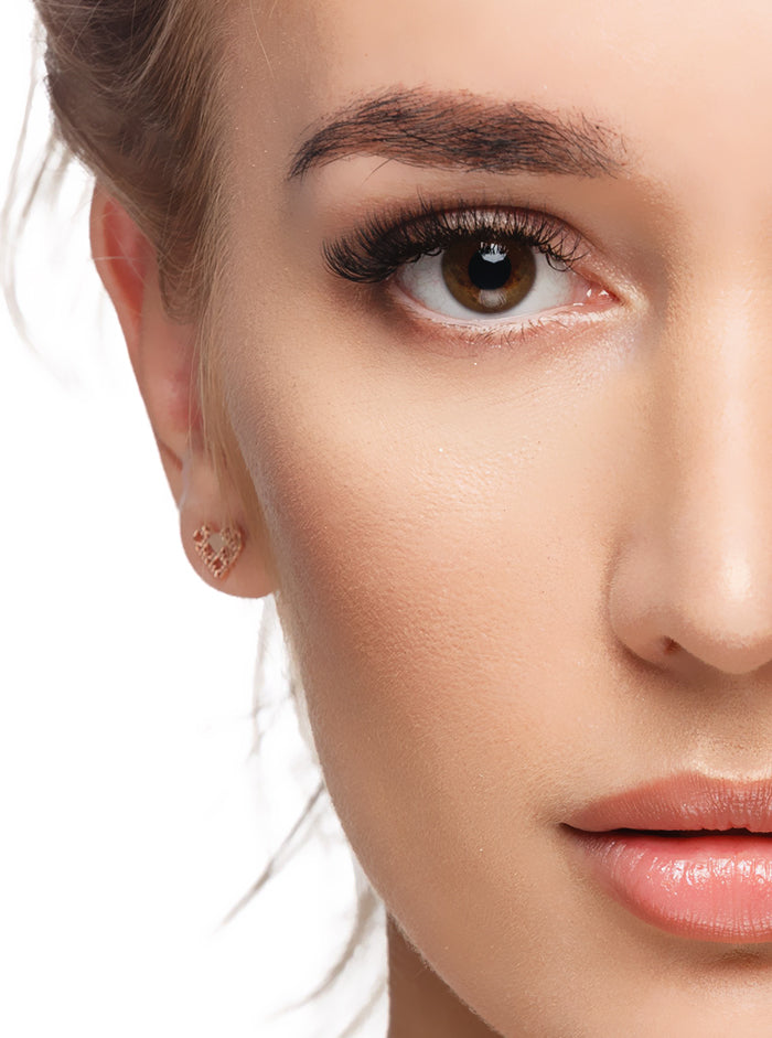 Recycled sterling silver earrings HEART