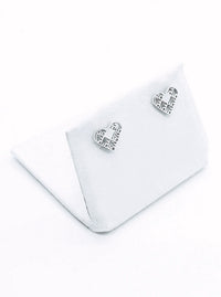 Recycled sterling silver earrings HEART