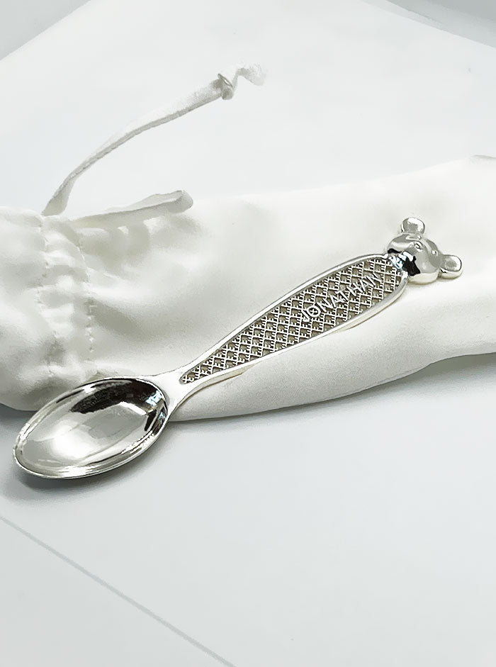 Small recycled sterling silver spoon TEDDY ⏐ *Personalise