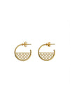 Eco gold plated silver hoop earrings CIRCOOP *P