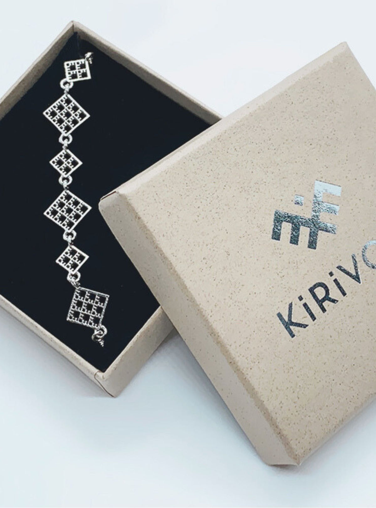 Recycled sterling silver anklet NET