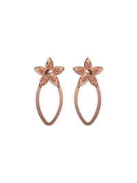 Circular sterling silver 2in1 earrings FLOYA