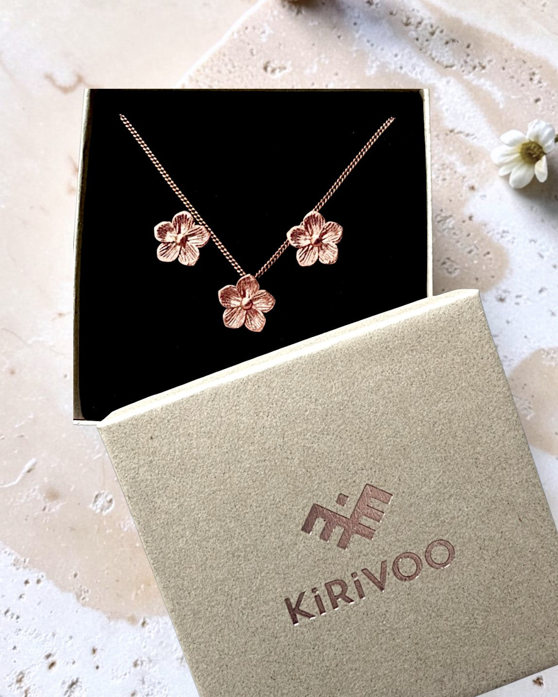 Circular sterling silver jewellery set FLORIS