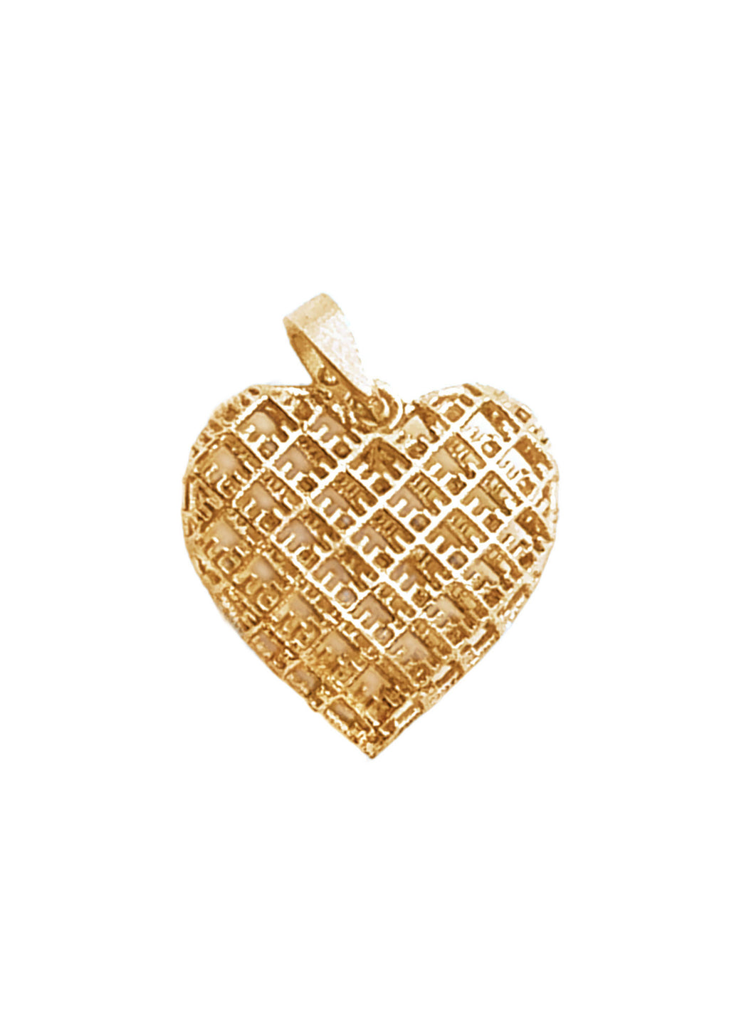 Eco gold plated pendant GOOD HEART *P