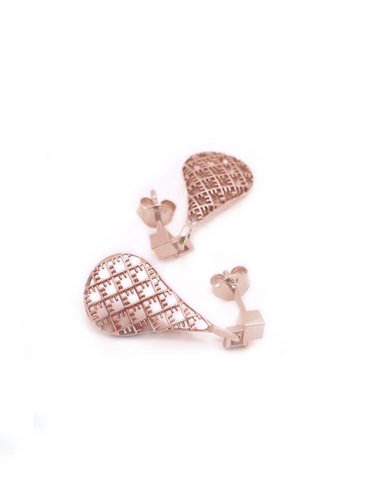 Recycled gold-plated sterling silver earrings DROP ⏐ *Personalise