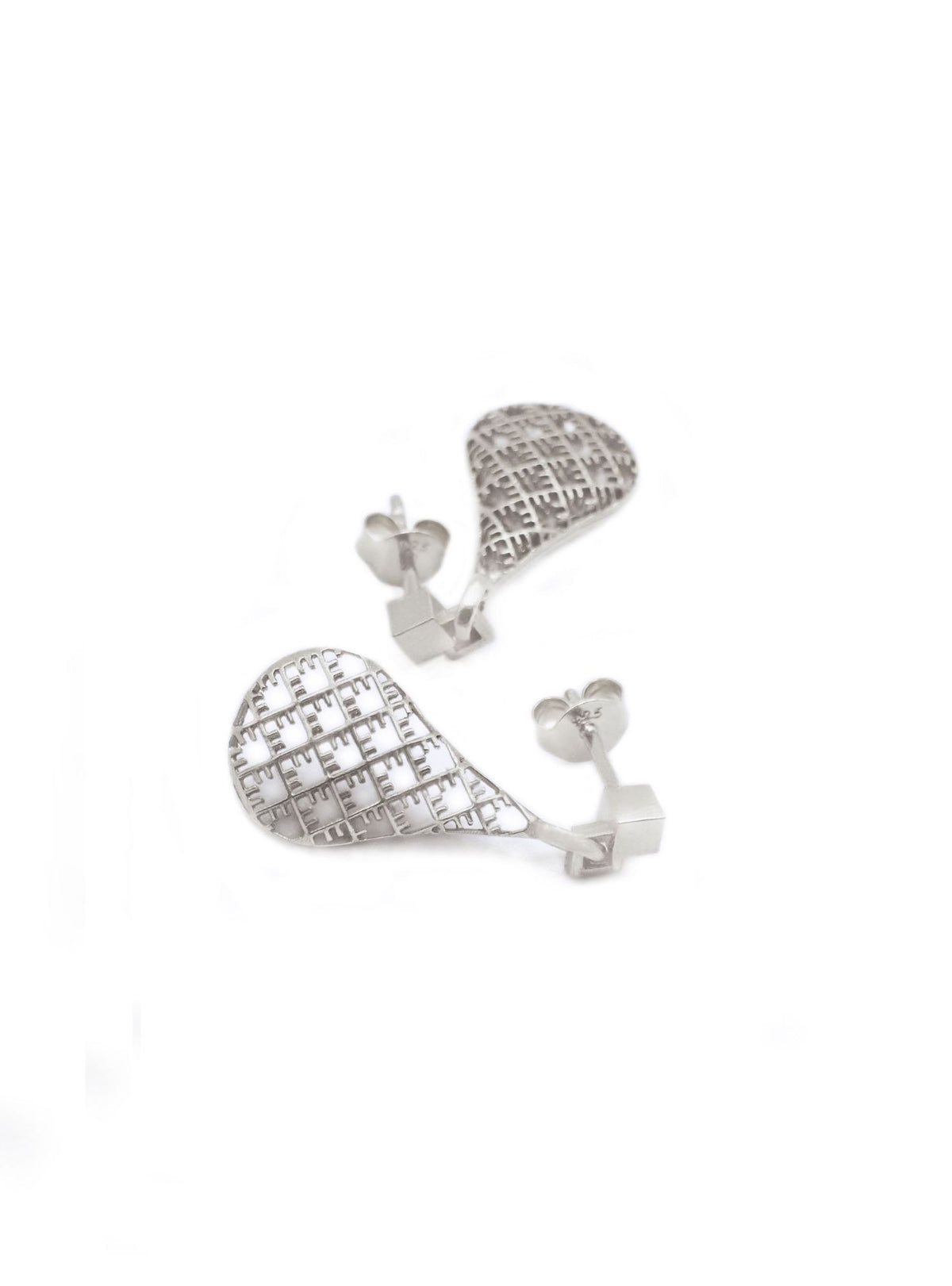 Recycled gold-plated sterling silver earrings DROP ⏐ *Personalise