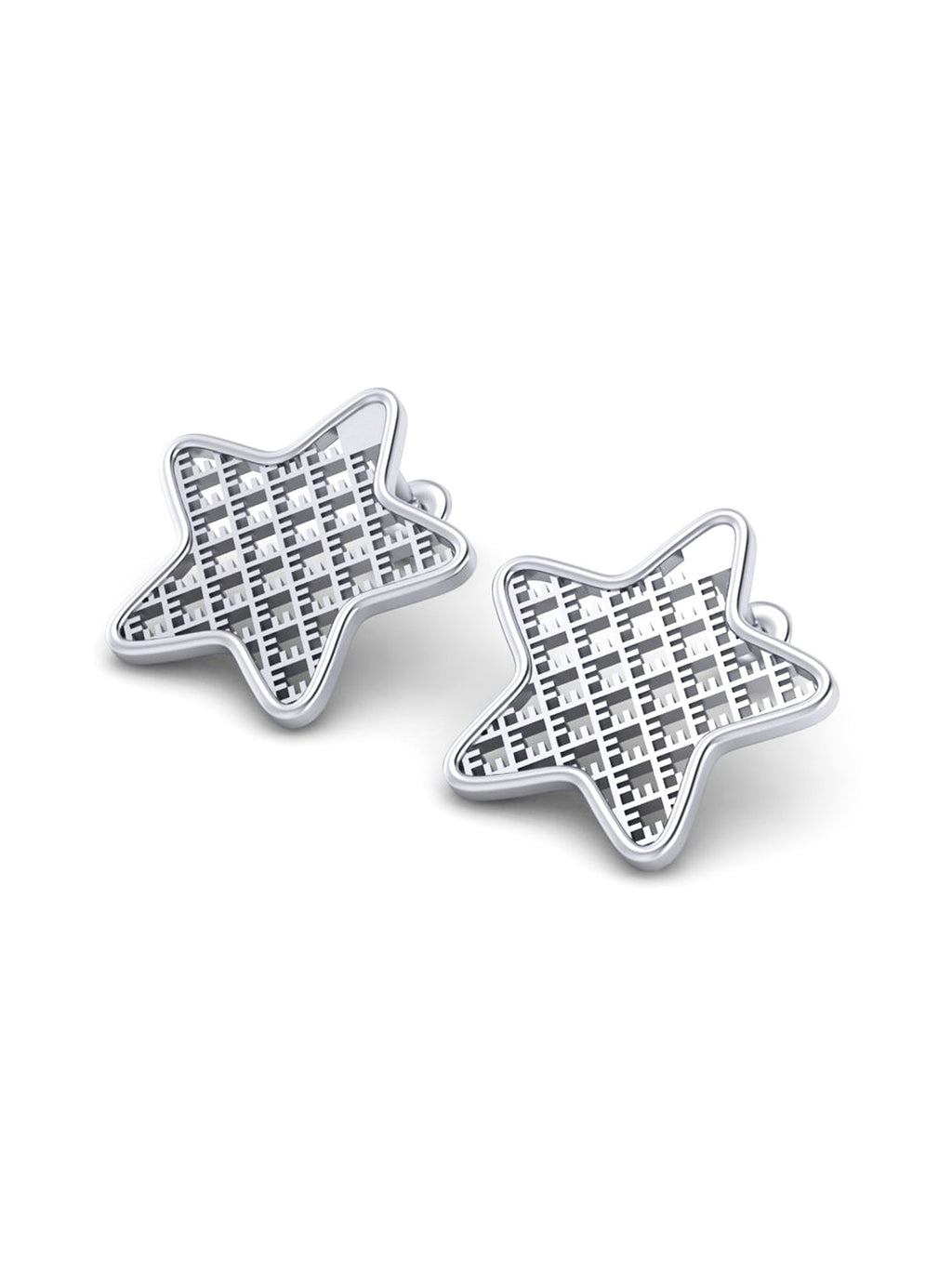 Eco silver earrings STAR *P