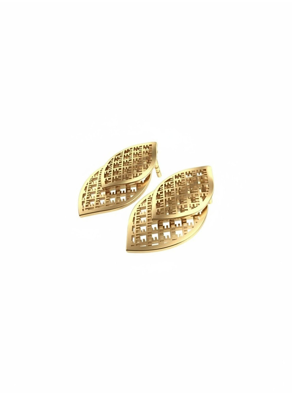 Circular sterling silver 2in1 earrings FOLIAGE ⏐*Personalise