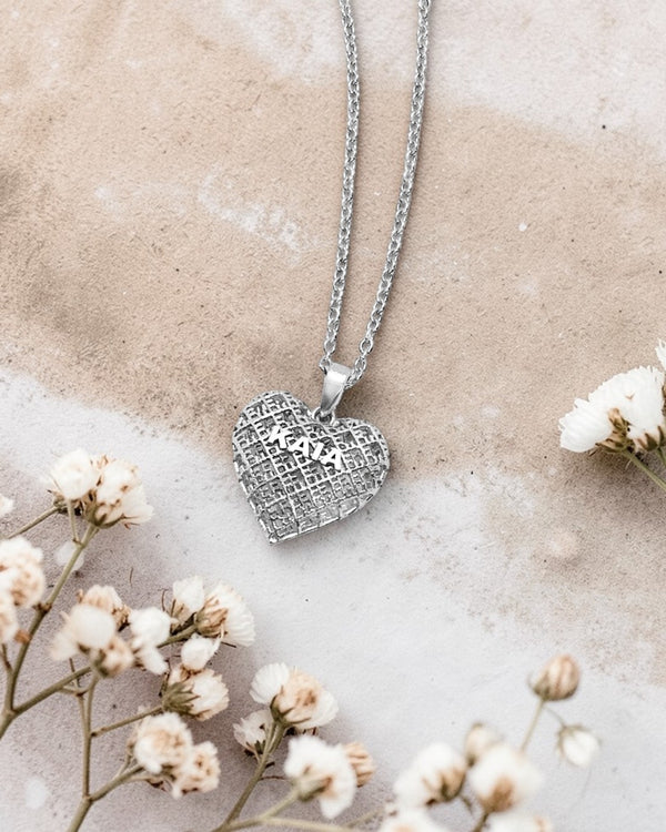 Circular sterling silver jewellery set GOOD HEARTS ⏐ *Personalise