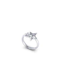 Recycled sterling silver ring SEA WONDERS
