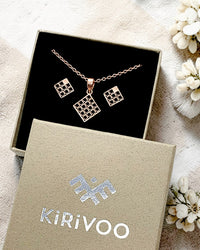 Circular sterling silver jewellery set NETS ⏐ *Personalise