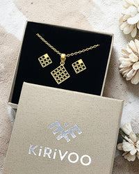 Circular sterling silver jewellery set NETS ⏐ *Personalise