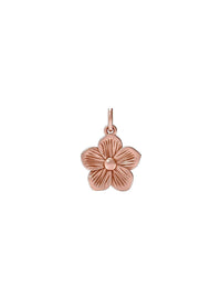 Circular gold-plated sterling silver pendant FLORIS