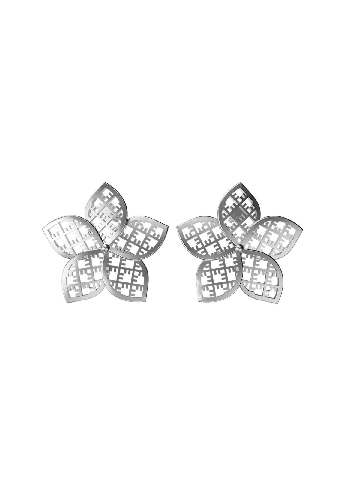 Circular gold-plated sterling silver earrings FLORET ⏐ *Personalise