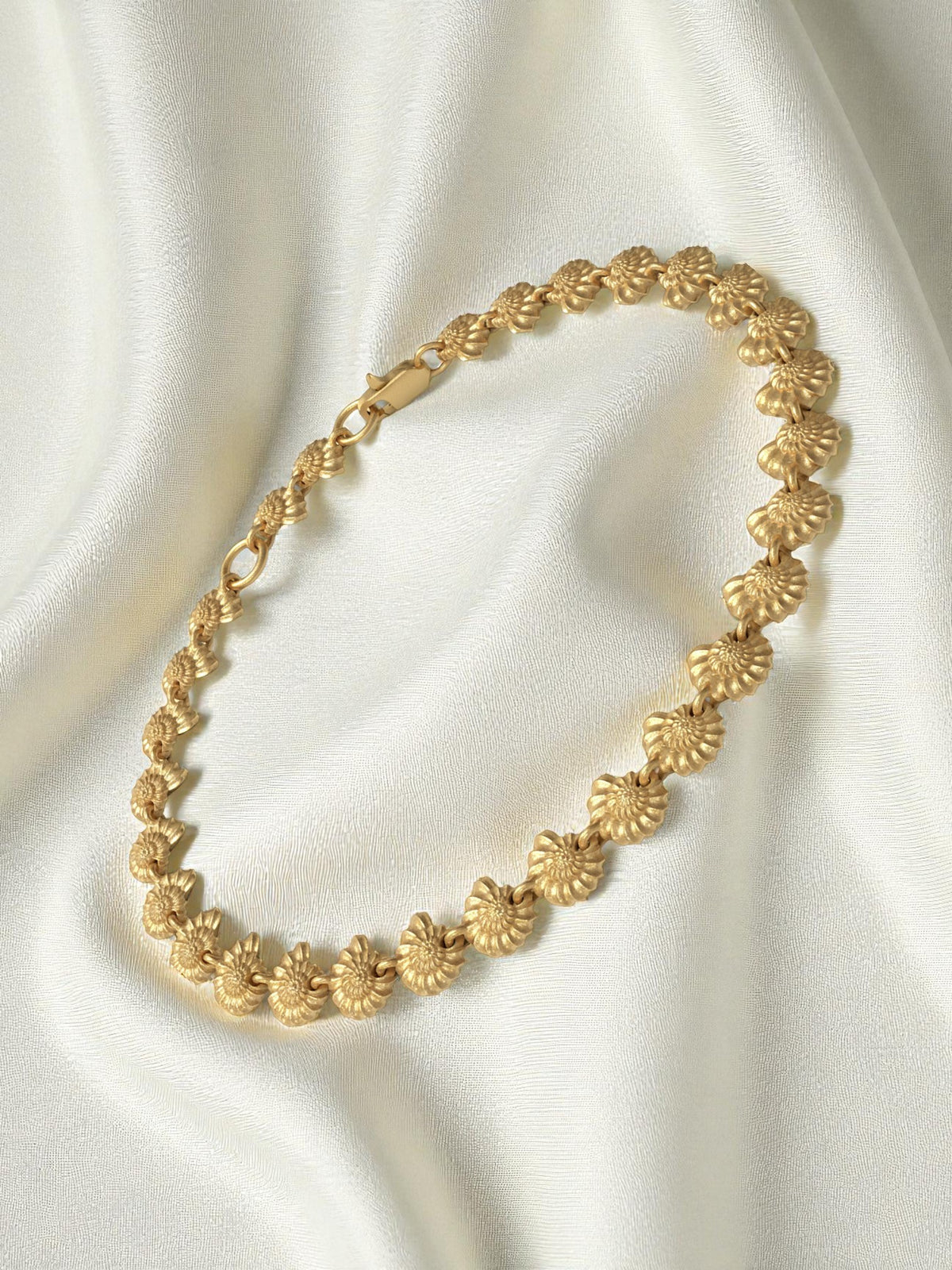 Recycled sterling silver bracelet SHELLS