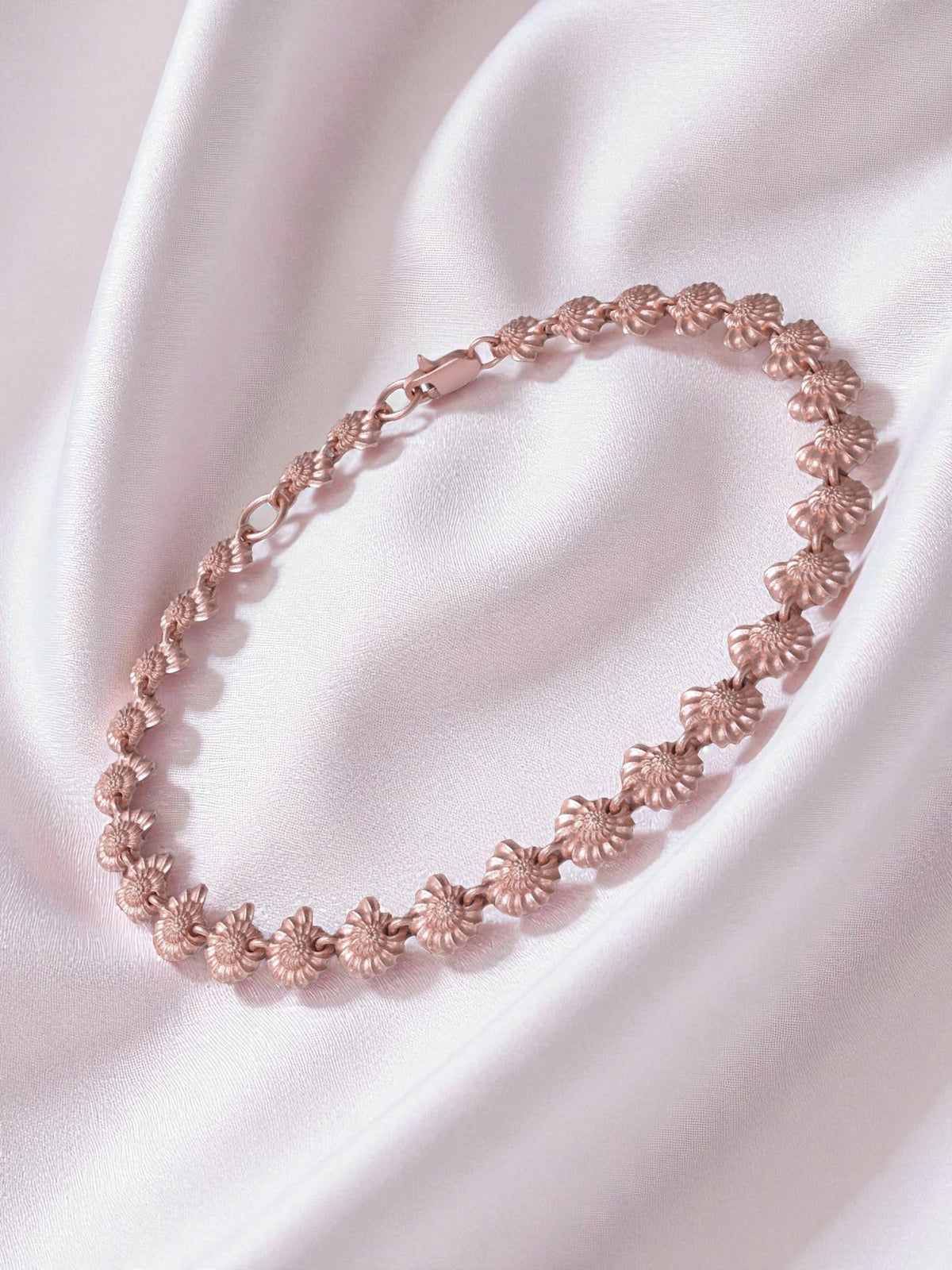 Recycled sterling silver bracelet SHELLS