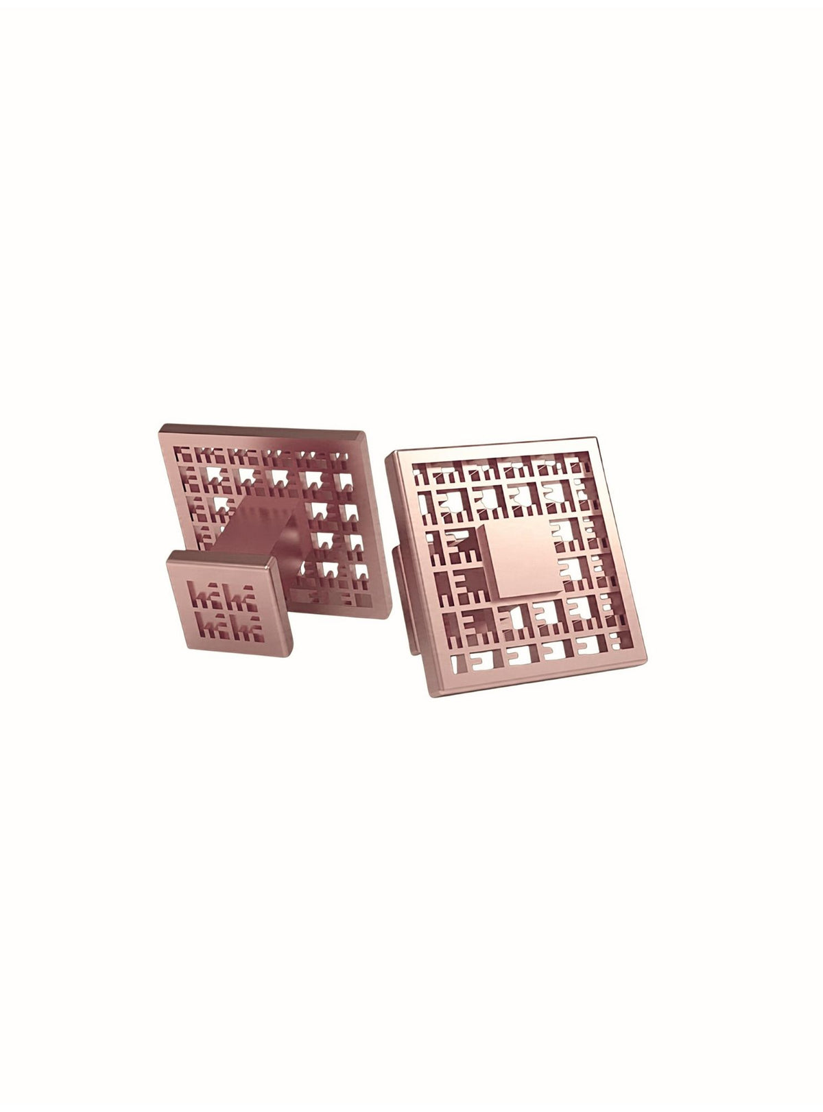 Circular sterling silver cufflinks SQ