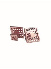 Circular sterling silver cufflinks SQ