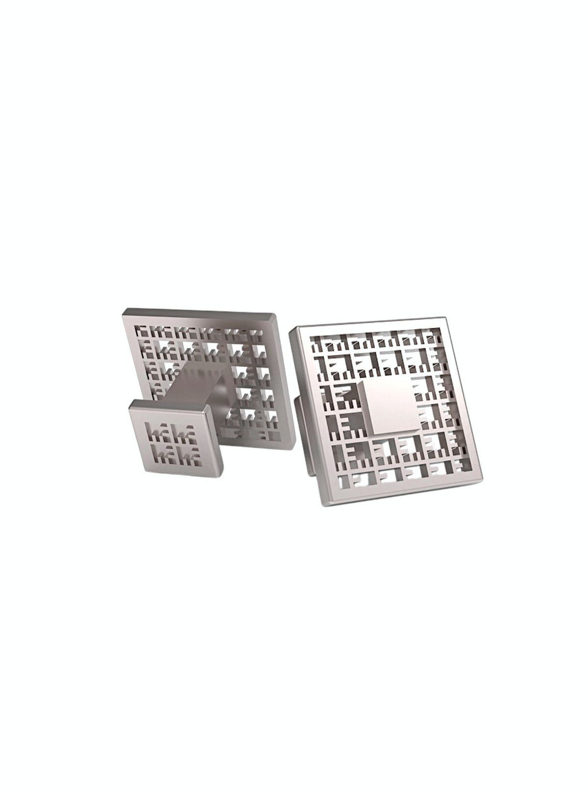 Circular sterling silver cufflinks SQ