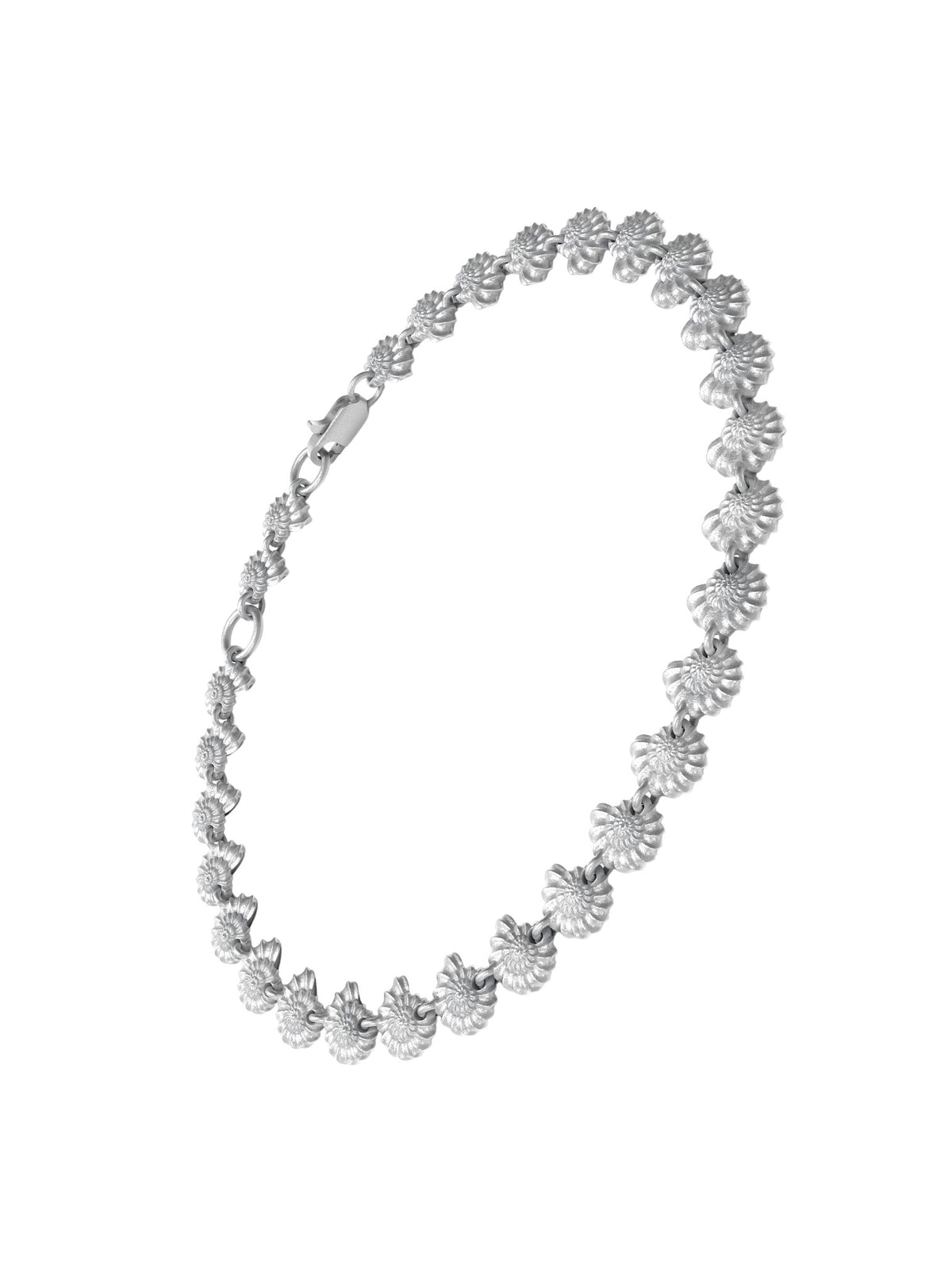 Recycled sterling silver bracelet SHELLS