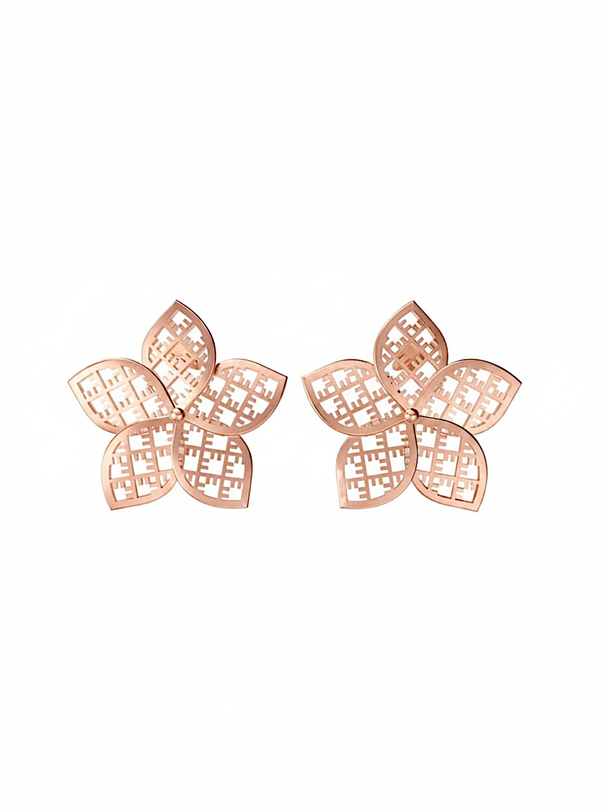 Circular gold-plated sterling silver earrings FLORET ⏐ *Personalise
