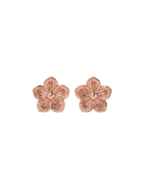 Circular gold-plated sterling silver earrings FLORIS