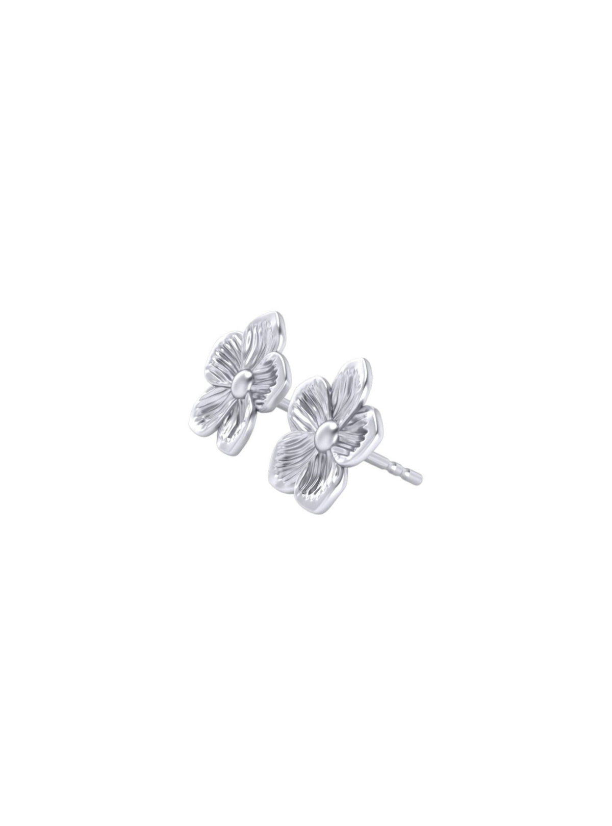 Circular gold-plated sterling silver earrings FLORIS