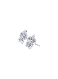 Circular gold-plated sterling silver earrings FLORIS