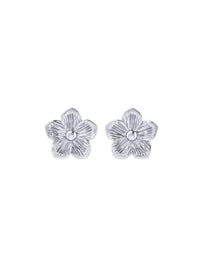 Circular gold-plated sterling silver earrings FLORIS